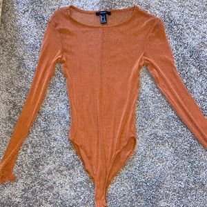 Forever 21 Sheer Bodysuit Size Small
